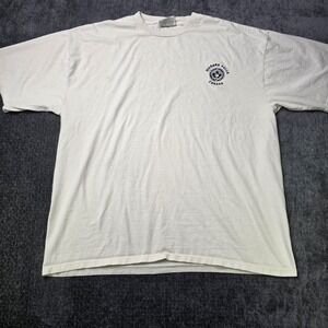 Vtg Niagara Falls T Shirt Mens XL Made In Canada Embroidered Maple Leaf Cream